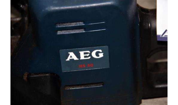 elektrische heggenschaar AEG, type HS 50 (004-319), werking niet gekend
